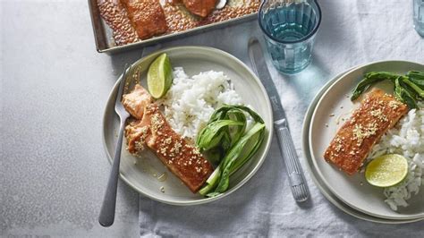 One Pan Baked Salmon Recipe Bbc Food