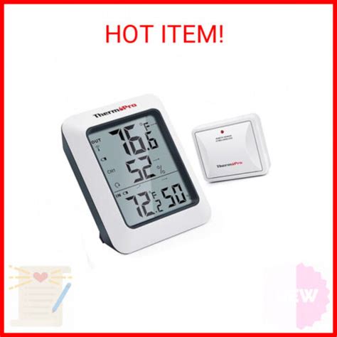 Thermopro Tp Digital Hygrometer Indoor Outdoor Thermometer Wireless