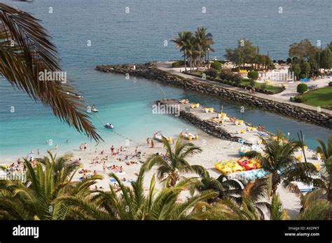 Anfi del Mar resort on Gran Canaria in the Canary islands Stock Photo ...