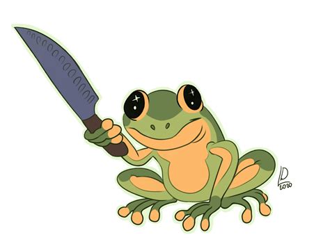 Frog With A Knife Blank Template Imgflip