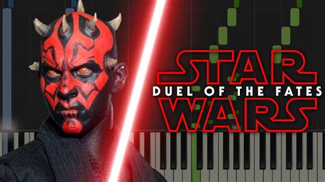 Star Wars Duel Of The Fates Piano Tutorial Youtube Music