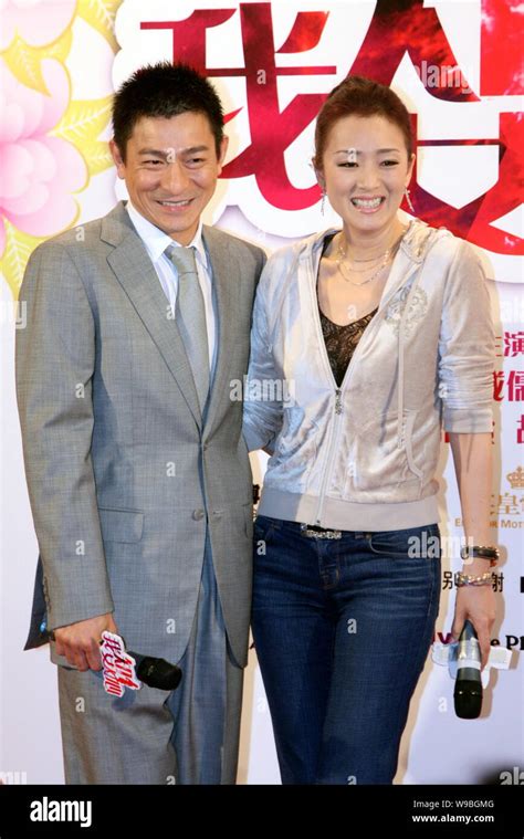 Hong Kong Actor And Singer Andy Lau Left And Chinese Actress Gong Li