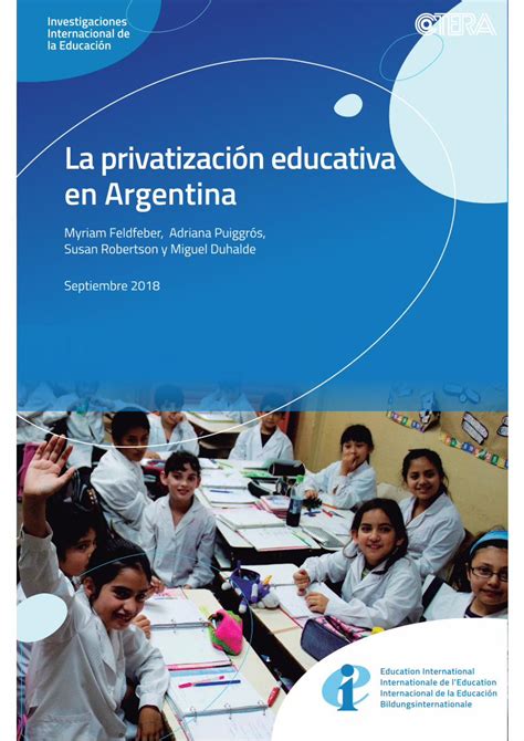 PDF La Privatizaci N Educativa En Argentina Mentos Prioritarios Que