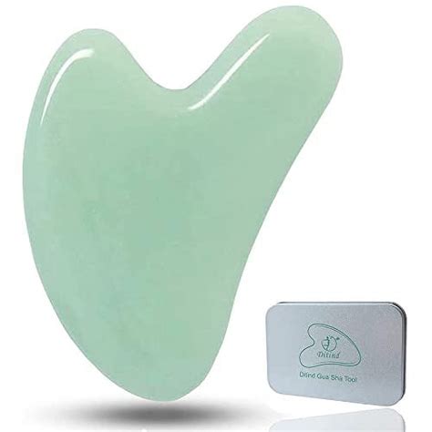 Ditind Gua Sha Guasha Tool For Face Natural Jade Stone Gua Sha Tool