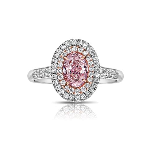 0.80ct GIA Light Pink Diamond Oval Pendant + Ring – Rare Colors