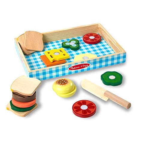 Melissa And Doug Pizza Party Wooden Play Food Pretend Play Pizza Set 54