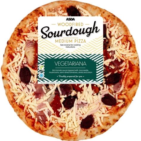 Asda Ham Mushroom And Olive Large Woodfired Sourdough Pizza Typically