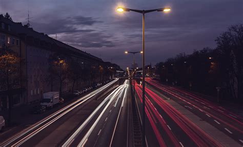 Abend Langzeitbelichtung Straße Kostenloses Foto auf Pixabay