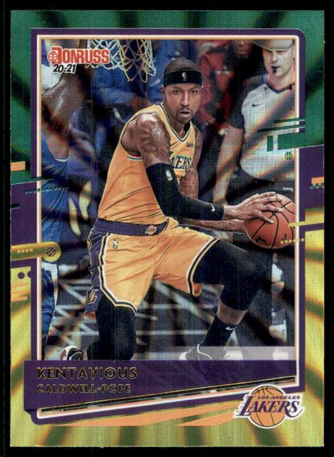 Donruss Holo Green And Yellow Laser Kentavious Caldwell