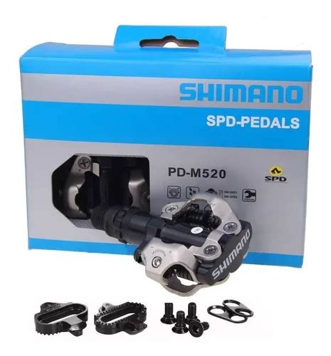 Pedal Shimano Clip Pd M520 Preto Taquinhos Mtb Bike Novo Frete grátis