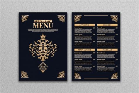 Premium Psd Restaurant Menu Template