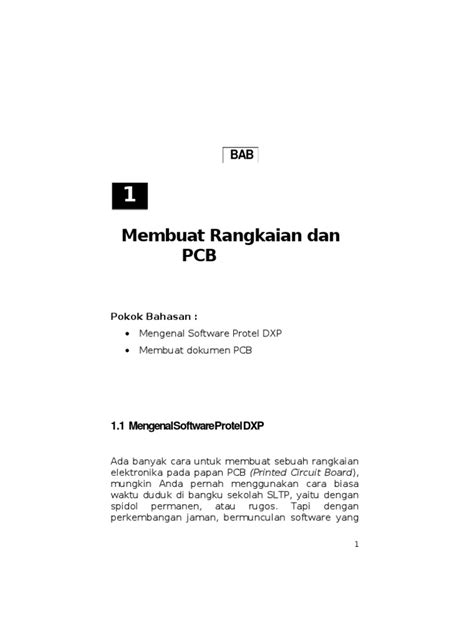 Membuat PCB Menggunakan PROTEL 2004 | PDF
