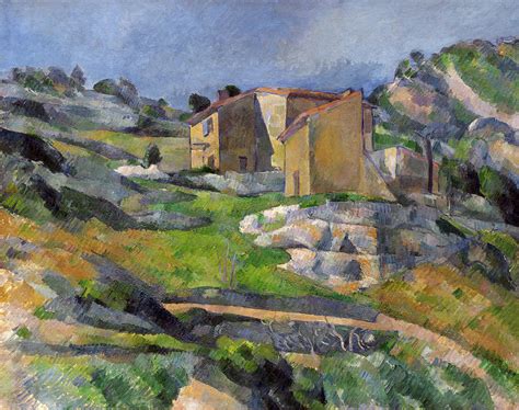 Houses In Provence Painting By Paul Cezanne Fine Art America