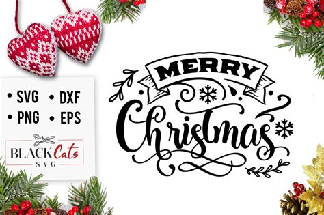 Merry Christmas Svg Graphic By Blackcatsmedia Creative Fabrica