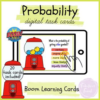 Probability Digital Task Cards Boom Learning By Fabulous French