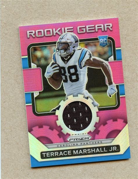 2021 Panini Prizm Rookie Gear Pink Prizm RG 18 Terrace Marshall Jr