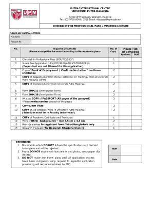 Fillable Online Intl Upm Edu 1 Documents Which DO NOT Follows The