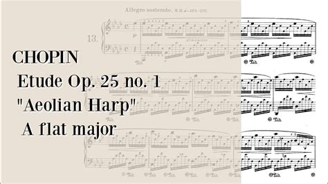 Chopin Etude Op No Aeolian Harp In A Flat Major Sheet Music