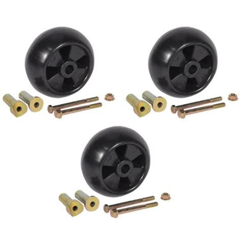 AM133602 3pk Plastic Deck Wheel Kits for John Deere Mower 3 Pack Kit ...