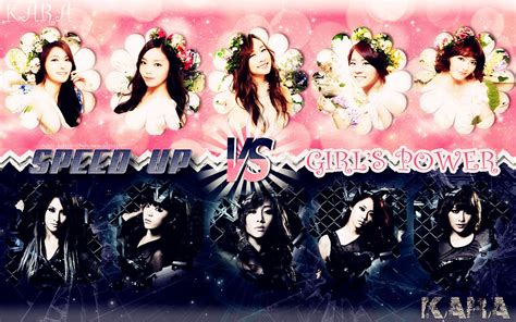 Kara Girls Power Vs Speed Up Wallpaper By Nookarn