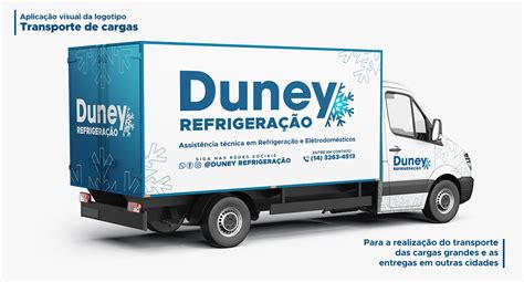 Redesign de Identidade Visual Duney Refrigeração Behance