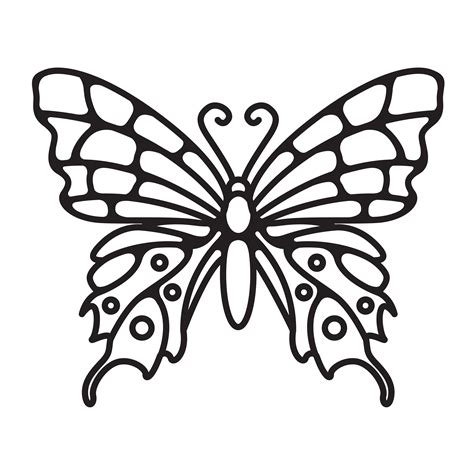 Simple line art butterfly design 1434088 Vector Art at Vecteezy