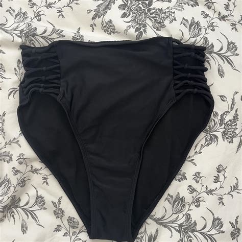 Xhilaration High Waisted Bikini Bottoms S Good Depop