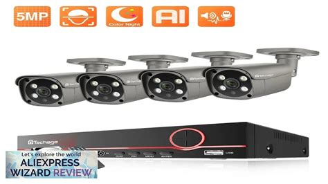 Techage HD 5MP IP Camera Set H.265 CCTV System 8CH POE NVR Review - YouTube