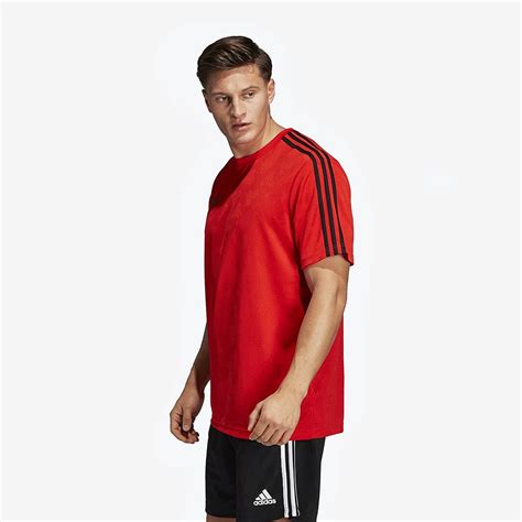 Adidas Tango Jacquard Jersey Red Mens Clothing Shirts