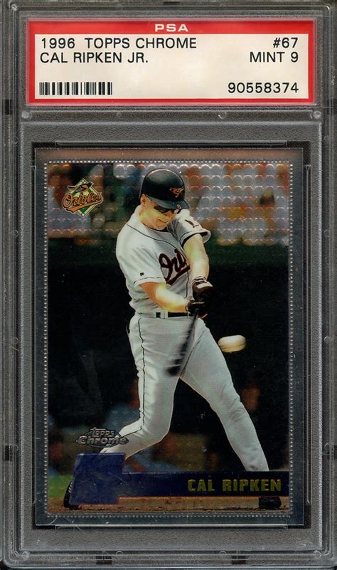 Lot Detail 1996 TOPPS CHROME 67 CAL RIPKEN JR PSA MINT 9