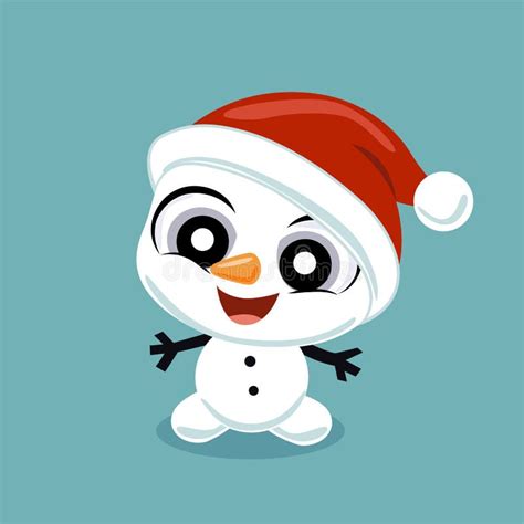 Petit Bonhomme De Neige Mignon Stock Illustrations Vecteurs Clipart