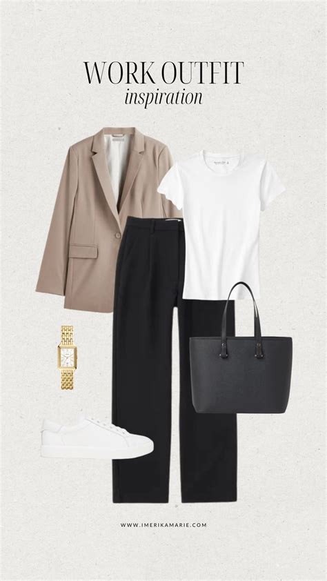 10 Work Outfit Ideas for Young Professionals | Business Casual + Neutral | E… | Work outfit ...