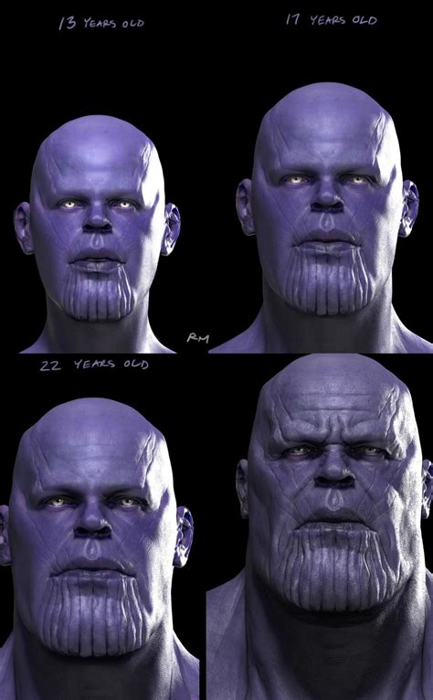 Thanos Age Progression That Was Done When There Were Plans To Show More