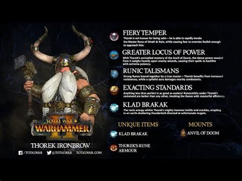 Total War Warhammer III 1 Thorek Ironbrow Торек Железнобровый