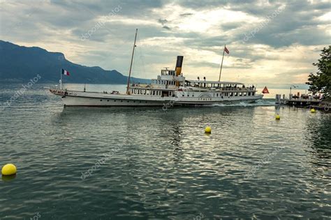 Vevey Suiza 27 De Julio De 2019 Los Turistas Y La Gente Local