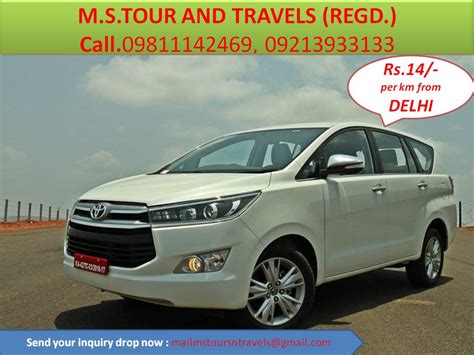 INNOVA CRYSTA HIRE FROM DELHI