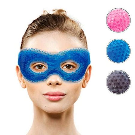 Gel Eye Mask with Eye Holes- Hot Cold Compress Pack Eye Therapy | Cooling Eye Mask for Puffy ...