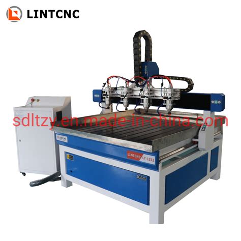 Multi Spindles 1212 12001200mm Cnc Router For Aluminum Cylinders Wood