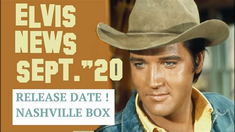 Elvis Presley News Report September Release Date Nashville