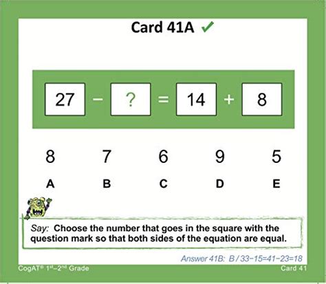 Cogat Practice Test For St Grade Qlerofoundry