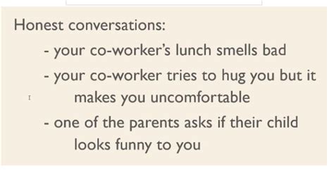 Solved Honest Conversations Your Co Worker S Lunch Smells Chegg