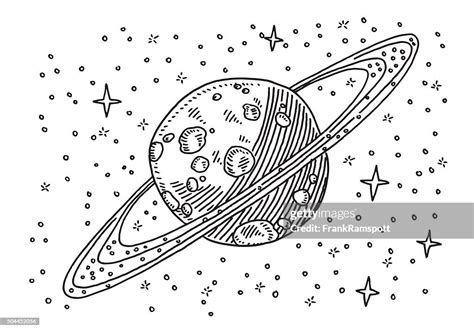 Saturn Planet In Space Drawing High-Res Vector Graphic - Getty Images