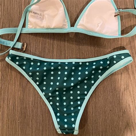 Zaful Swim New Rare Vintage Zaful Polka Dot Bikini Swim Set Poshmark