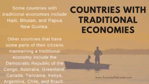 Countries With Traditional Economy Financial Falconet