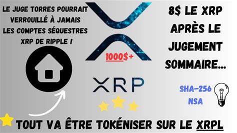 XRP Compte escrow de Ripple verrouillé à jamais SHA 256 Flare