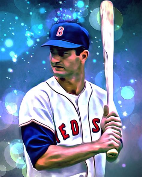 Carl Yastrzemski Portrait Digital Art By Scott Wallace