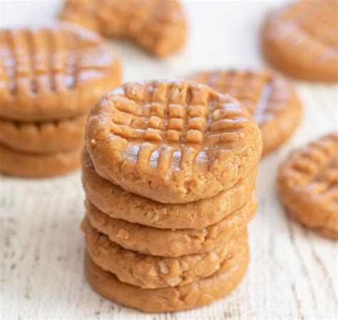 3 Ingredient No Bake Peanut Butter Cookies No Flour Eggs Butter Or