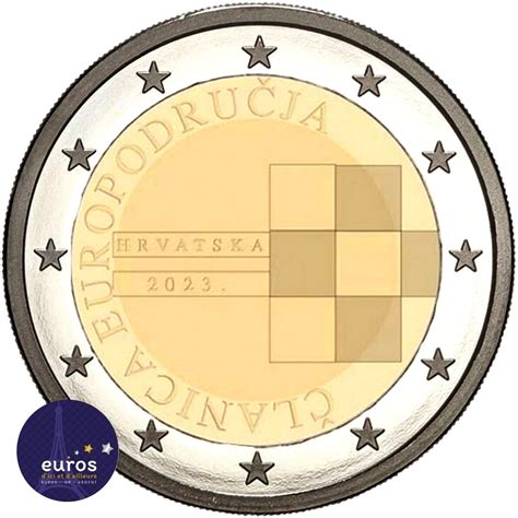 Coincard 2 euros commémorative CROATIE 2023 Introduction et Adoption