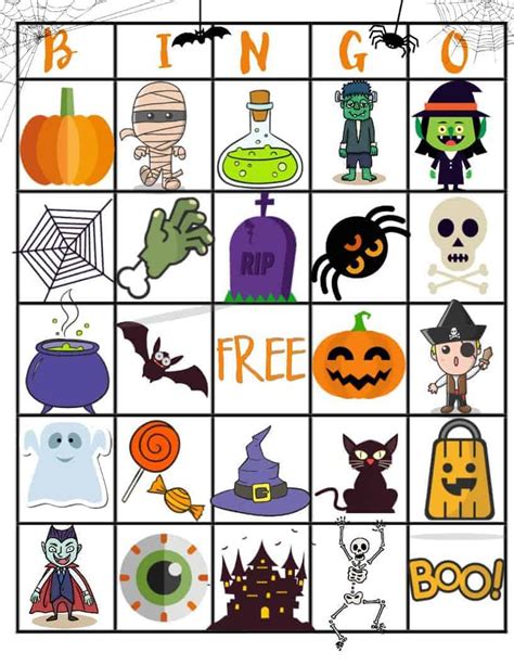 Free Halloween Printable Bingo Board Halloween Bingo Free Halloween