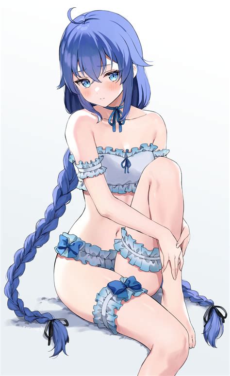 Rule 34 1girls Ahoge Arm Garter Ass Visible Through Thighs Bare Arms Bare Belly Bare Legs Bare